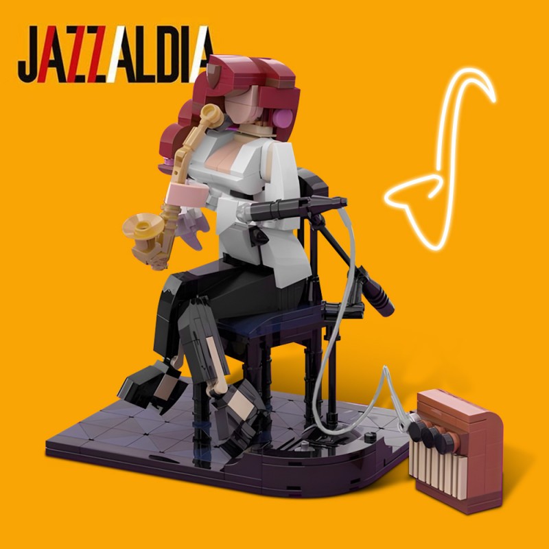 GOBRICKS MOC 148669 Jazz Saxophonist - YWOBB