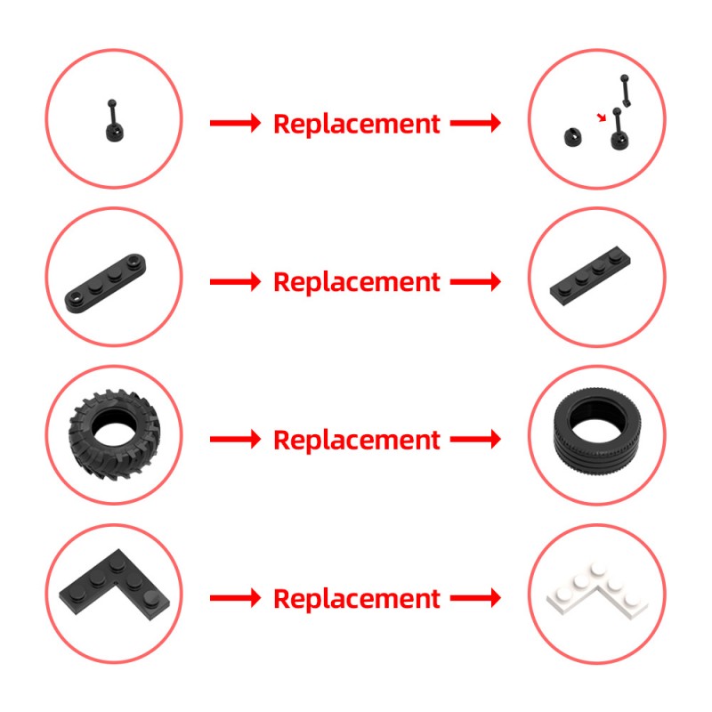 GOBRICKS MOC 202334 Case IH 85 Series Tractors - YWOBB
