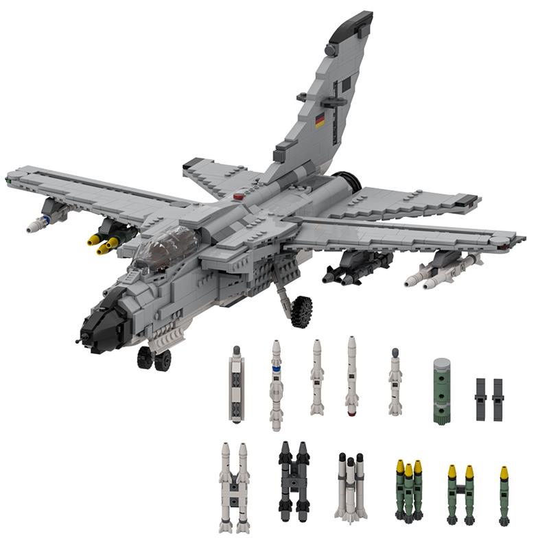 GOBRICKS MOC A1948 Panavia TORNADO 1:32 Minifigure Scale - YWOBB