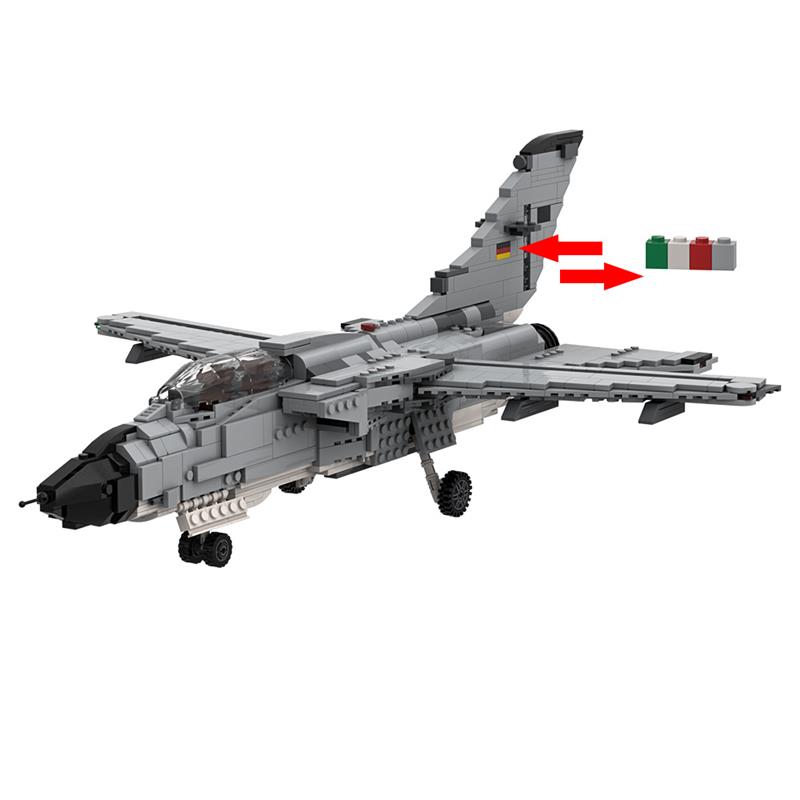 GOBRICKS MOC A1948 Panavia TORNADO 1:32 Minifigure Scale - YWOBB