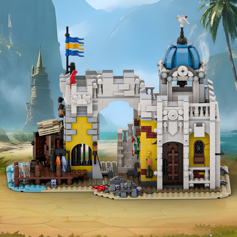 GOBRICKS MOC A1938 Broadside's Brig Redux - YWOBB