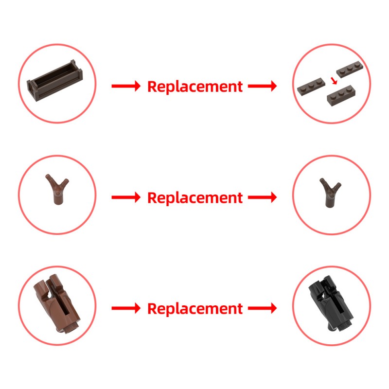 GOBRICKS MOC 208163 Gothic Bookend - YWOBB