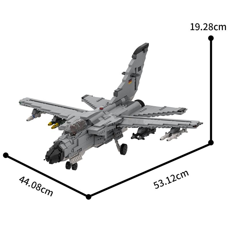 GOBRICKS MOC A1948 Panavia TORNADO 1:32 Minifigure Scale - YWOBB