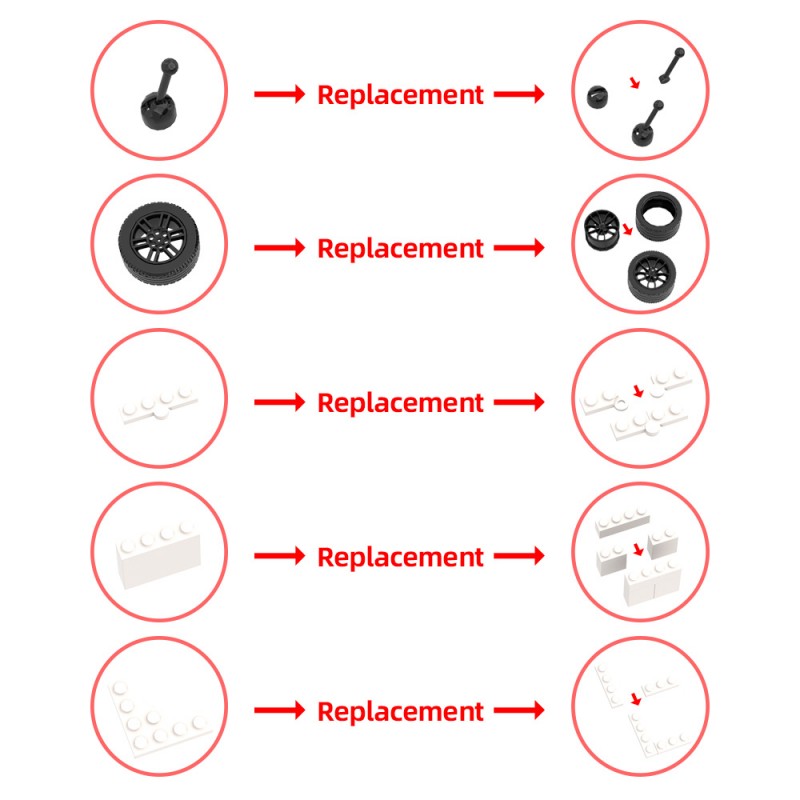 GOBRICKS MOC 189726 BMW 3.0 CSL IMSA 1975 1:8 - YWOBB