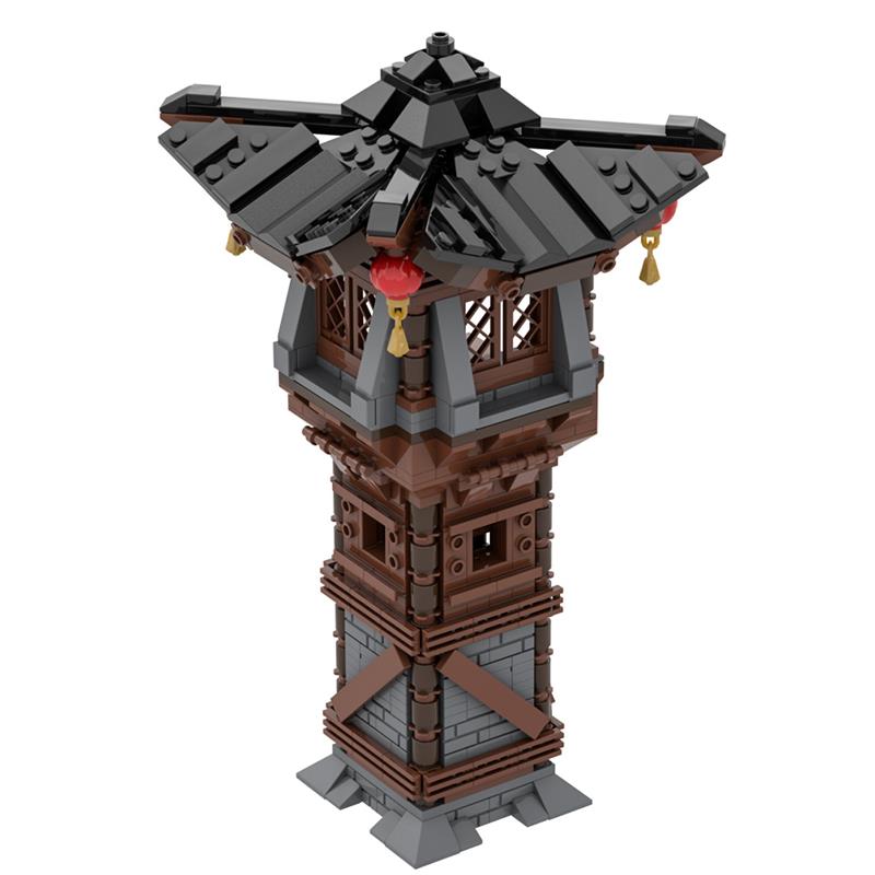 GOBRICKS MOC A1945 Asian Watchtower - YWOBB