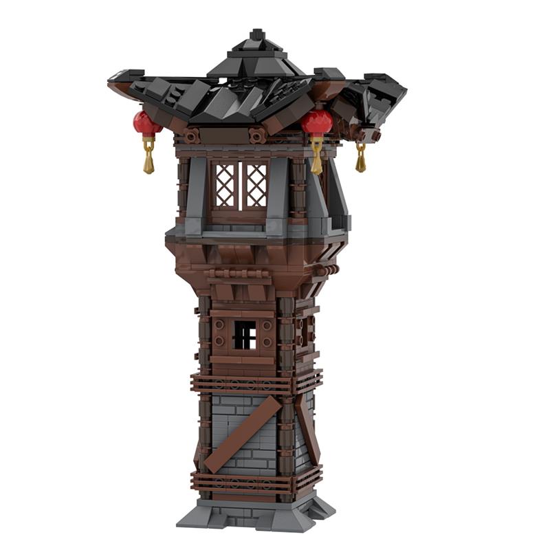 GOBRICKS MOC A1945 Asian Watchtower - YWOBB