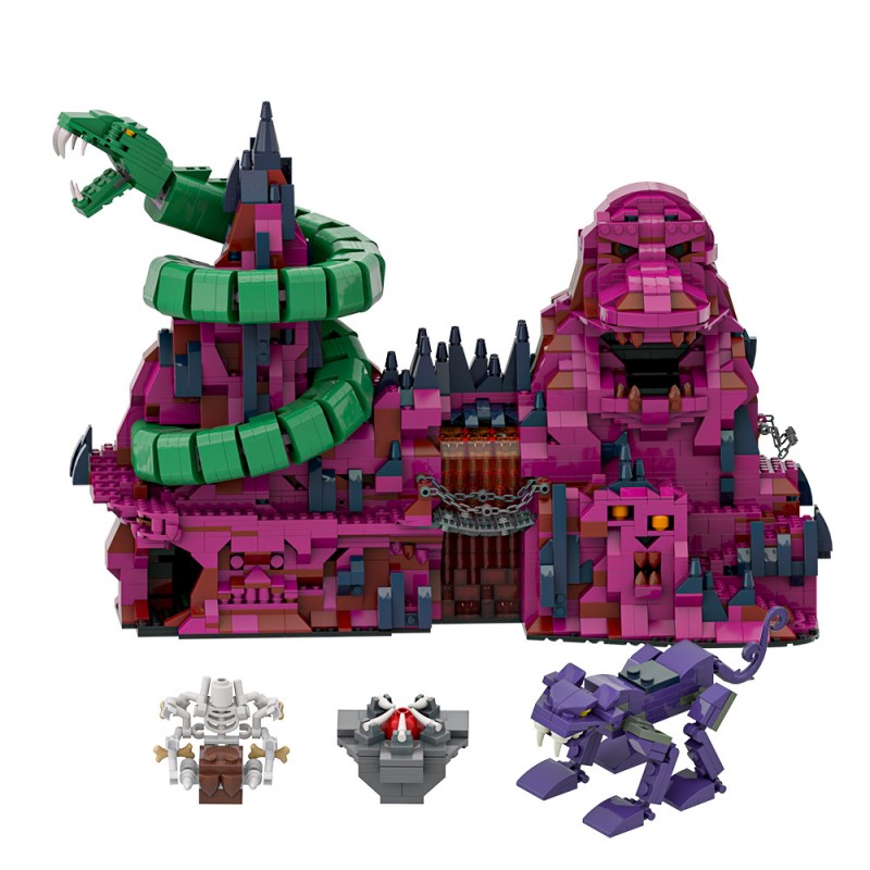 GOBRICKS MOC A1904 Snake Mountain - Masters of the Universe - YWOBB