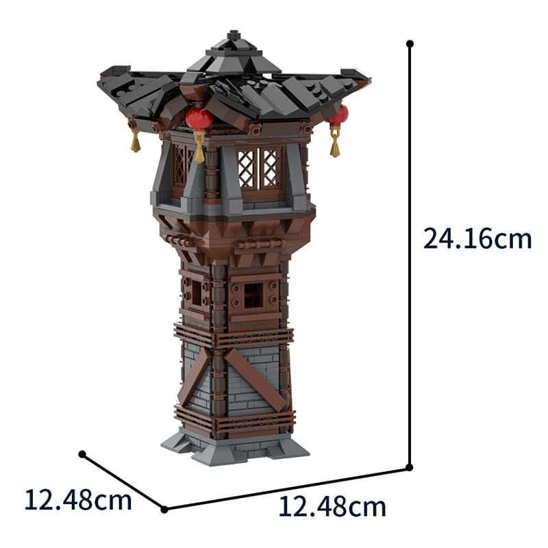 GOBRICKS MOC A1945 Asian Watchtower - YWOBB