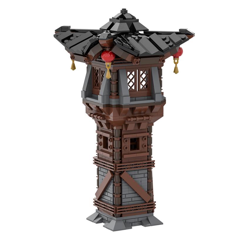 GOBRICKS MOC A1945 Asian Watchtower - YWOBB