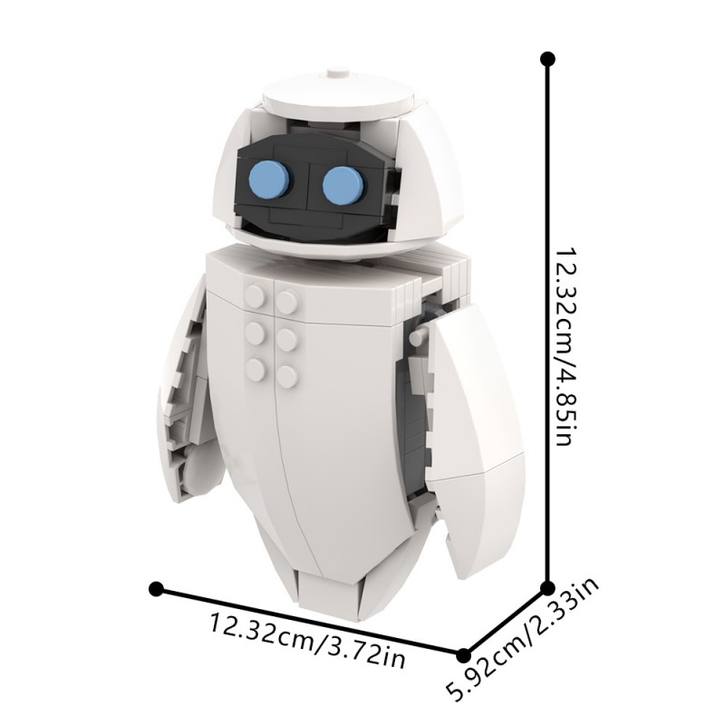 GOBRICKS MOC A1949 WALL-E DanSto's Mid-Size Eve - YWOBB