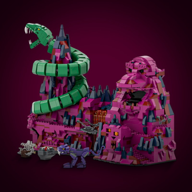 GOBRICKS MOC A1904 Snake Mountain - Masters of the Universe - YWOBB