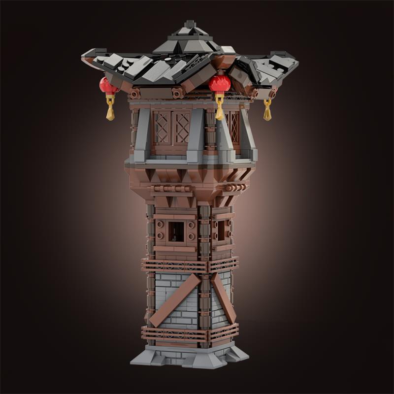 GOBRICKS MOC A1945 Asian Watchtower - YWOBB