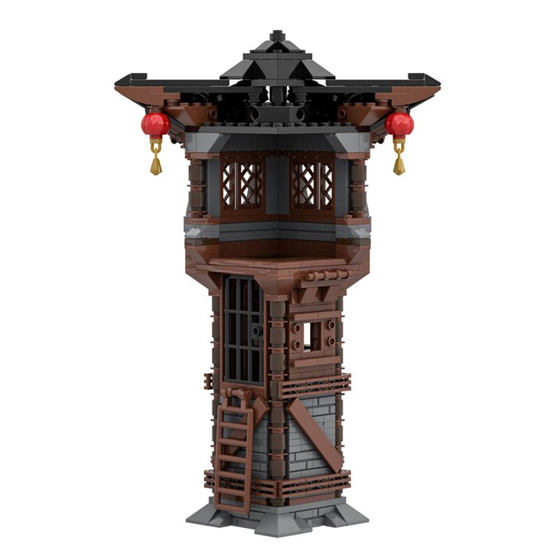 GOBRICKS MOC A1945 Asian Watchtower - YWOBB