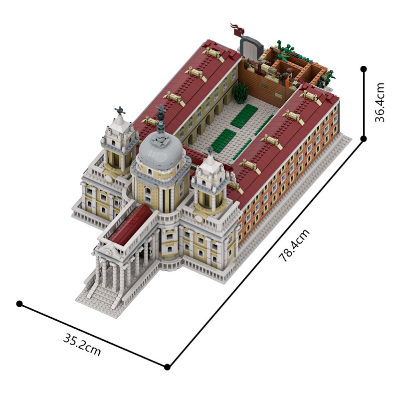 GOBRICKS MOC A1876 Basilica di Superga - YWOBB