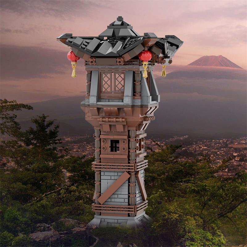 GOBRICKS MOC A1945 Asian Watchtower - YWOBB