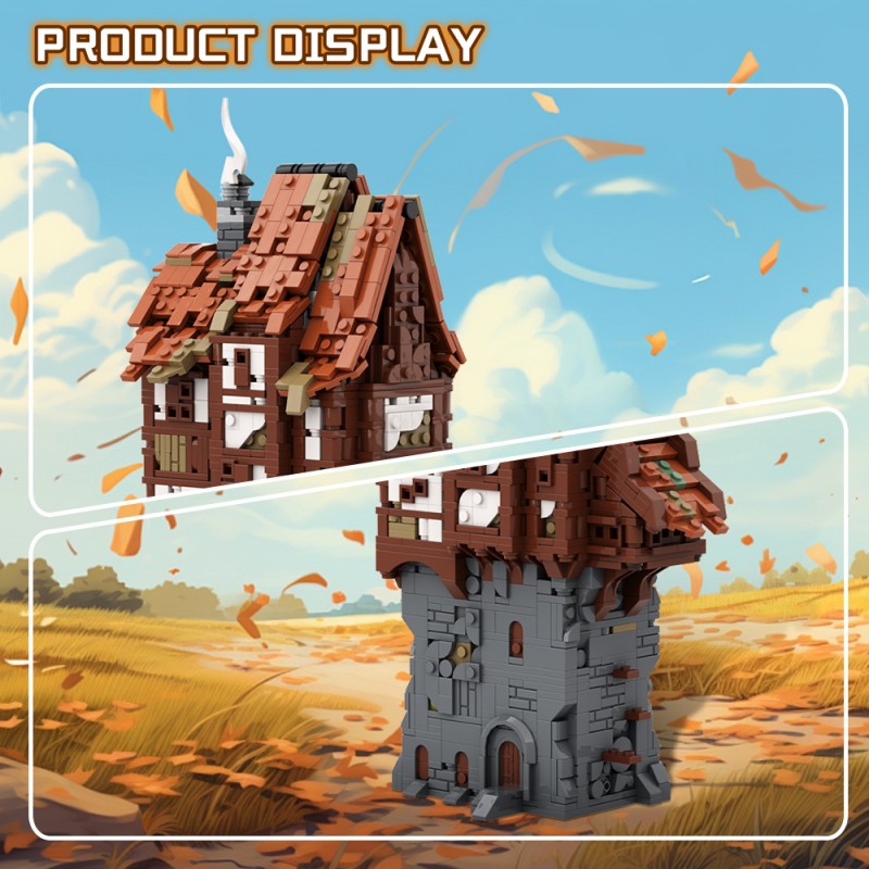 GOBRICKS MOC A1935 Nameless Village - YWOBB