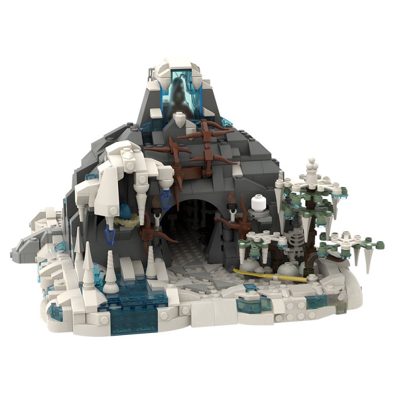 GOBRICKS MOC 203593 Snow Troll Cave - YWOBB