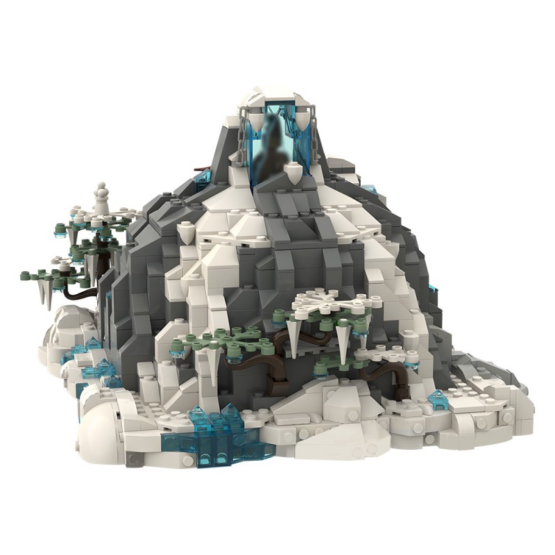 GOBRICKS MOC 203593 Snow Troll Cave - YWOBB