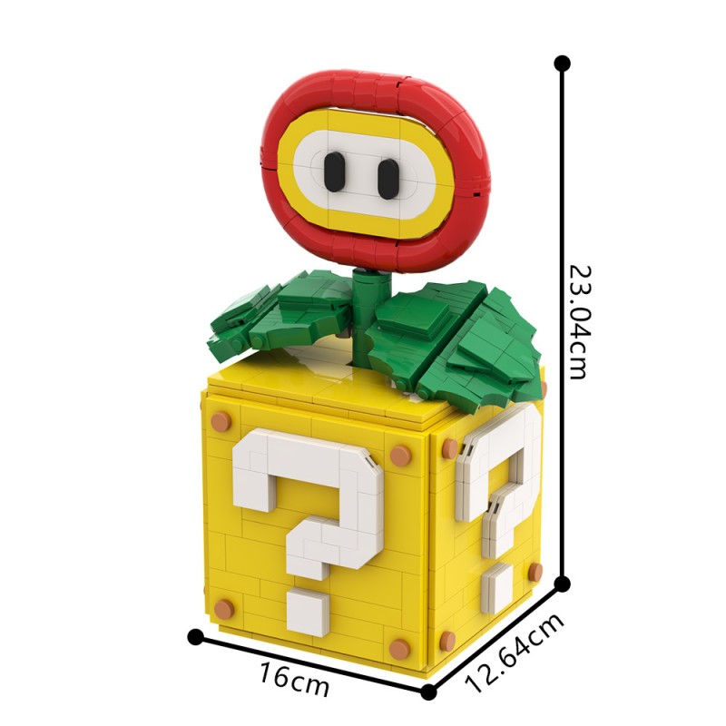GOBRICKS MOC A1953 Mario fire flower - YWOBB