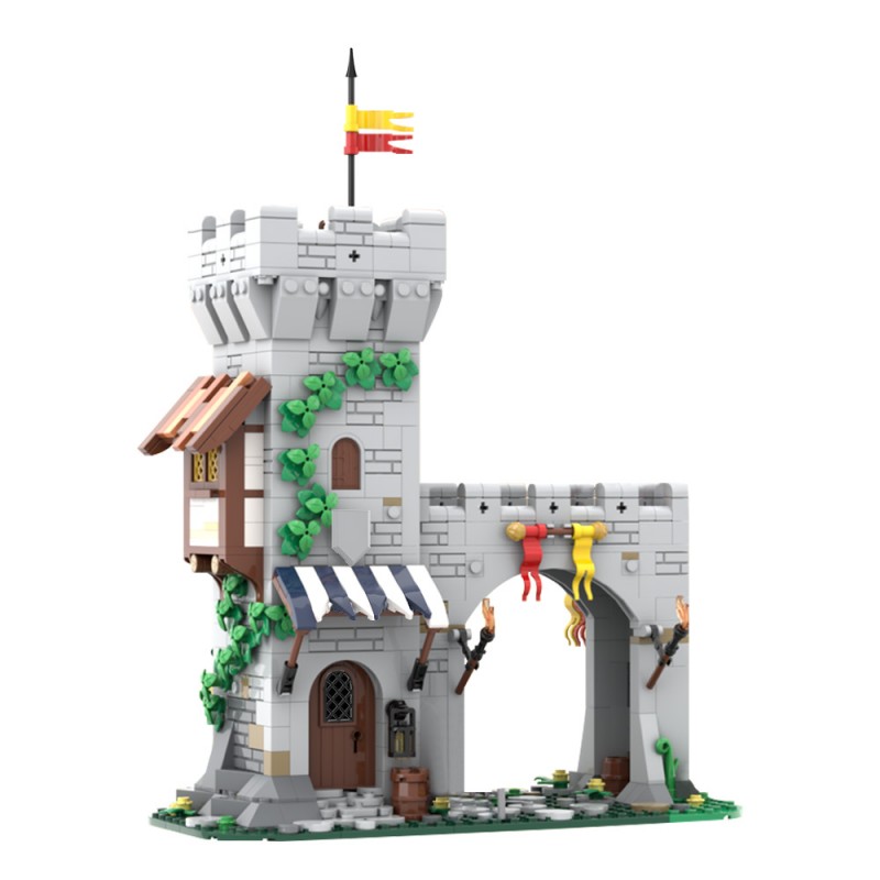GOBRICKS MOC 204044 Lion Knight's Modular Town Gate - YWOBB