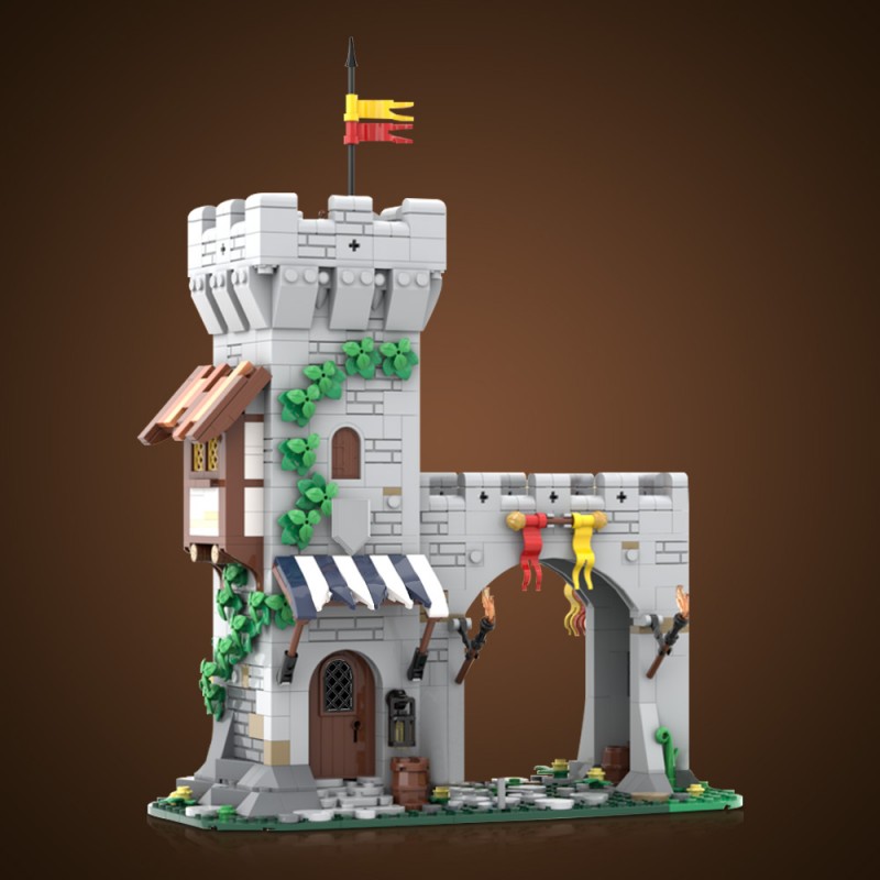 GOBRICKS MOC 204044 Lion Knight's Modular Town Gate - YWOBB