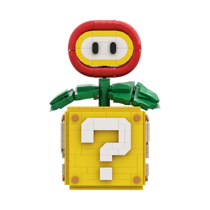 GOBRICKS MOC A1953 Mario fire flower - YWOBB