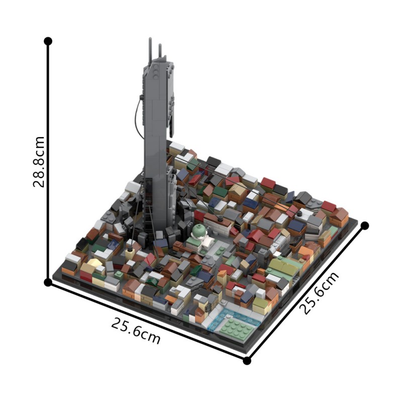 GOBRICKS MOC 194342 City 17 Half-Life 2 - YWOBB