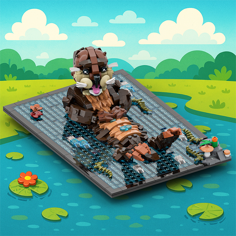 GOBRICKS MOC A2119 Otter - YWOBB