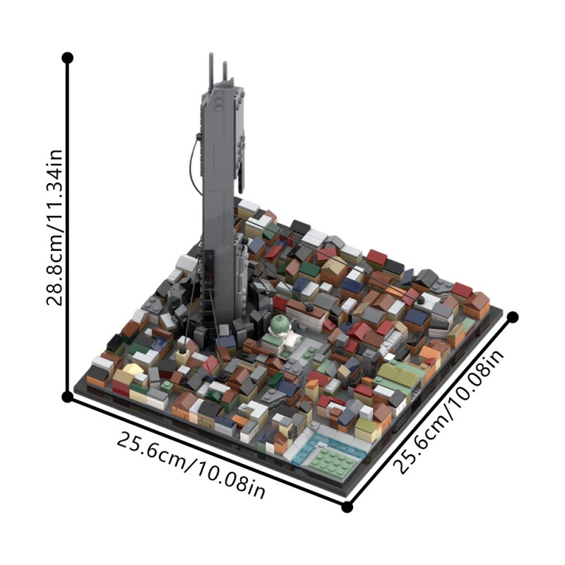 GOBRICKS MOC 194342 City 17 Half-Life 2 - YWOBB