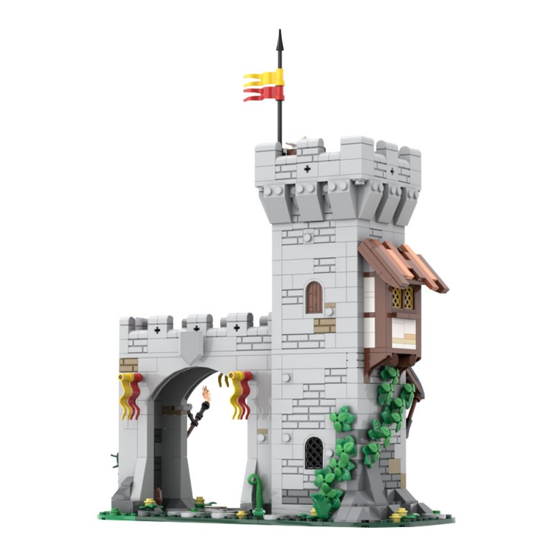 GOBRICKS MOC 204044 Lion Knight's Modular Town Gate - YWOBB