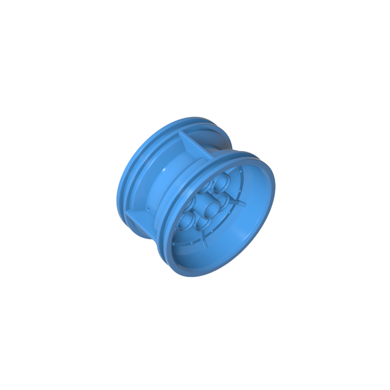 GOBRICKS GDS-1229 Wheel 43.2mm D. x 26mm Technic Racing Small 6 Pin Holes - YWOBB