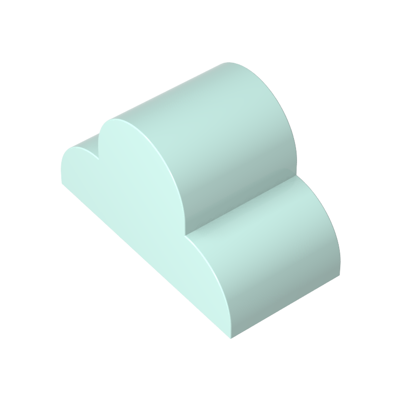 GOBRICKS GDS-90522 Slope  Curved 4 x 2 x 2 Triple - YWOBB