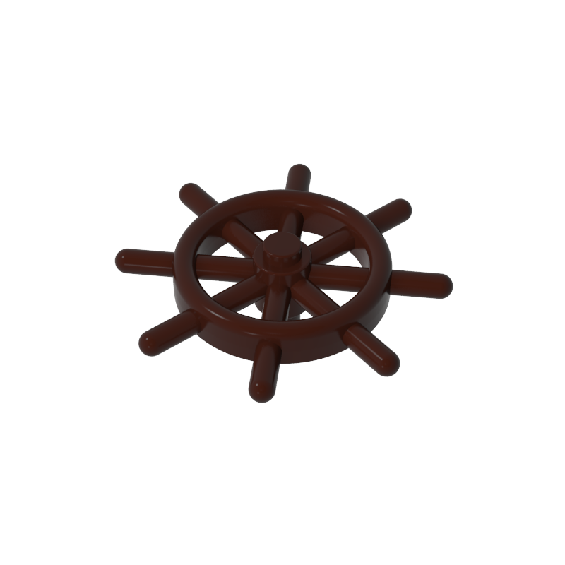 GOBRICKS GDS-90008  Boat Ship's Wheel with Slotted Pin - YWOBB