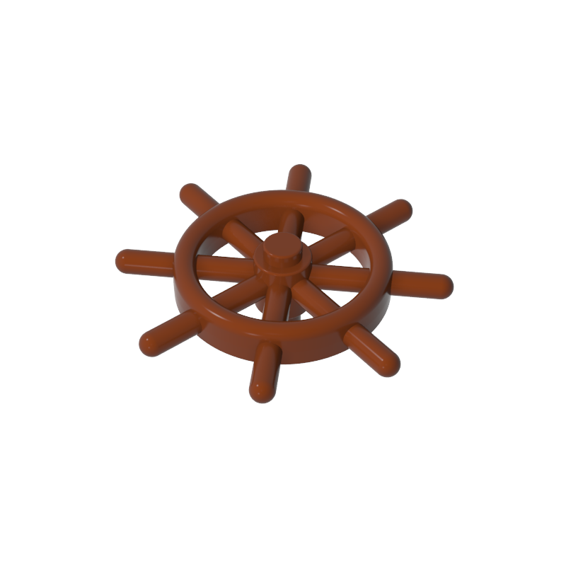 GOBRICKS GDS-90008  Boat Ship's Wheel with Slotted Pin - YWOBB