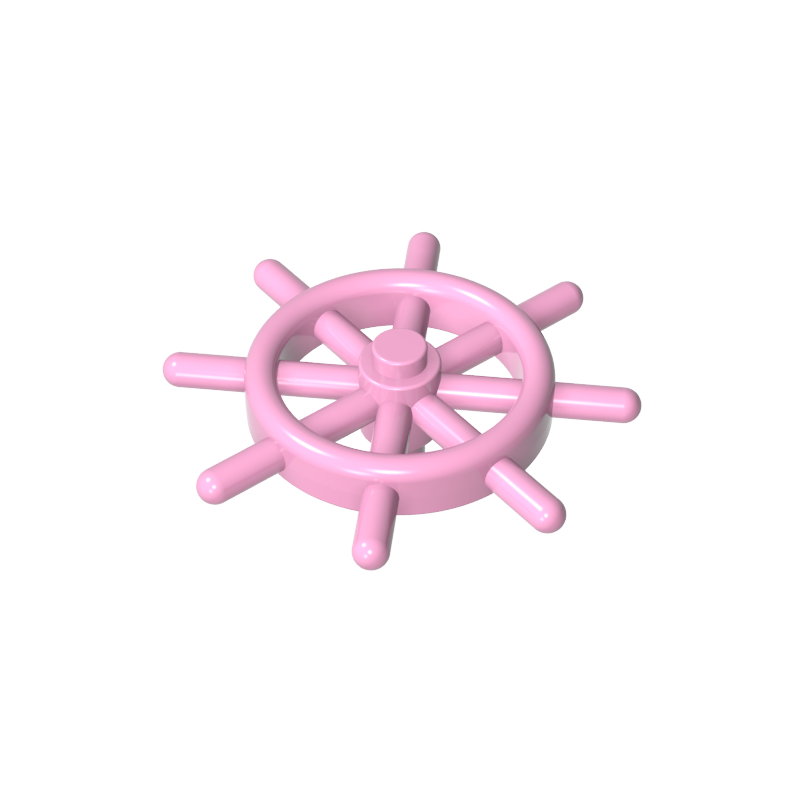 GOBRICKS GDS-90008  Boat Ship's Wheel with Slotted Pin - YWOBB