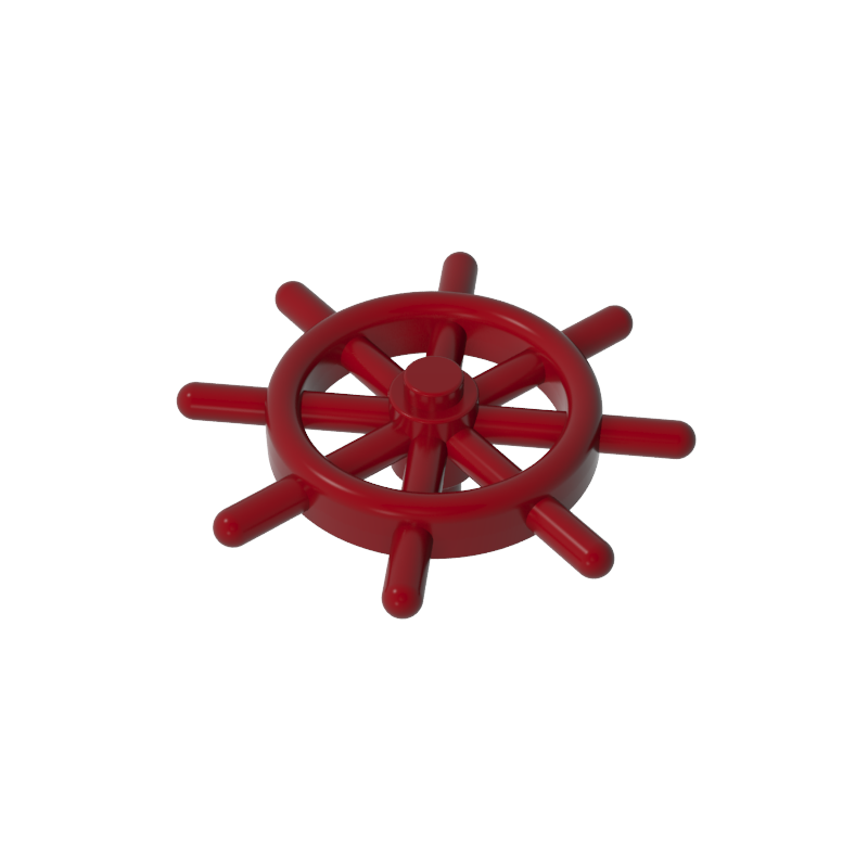 GOBRICKS GDS-90008  Boat Ship's Wheel with Slotted Pin - YWOBB