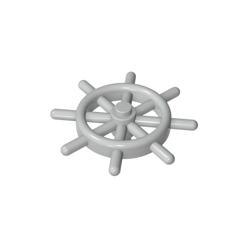 GOBRICKS GDS-90008  Boat Ship's Wheel with Slotted Pin - YWOBB