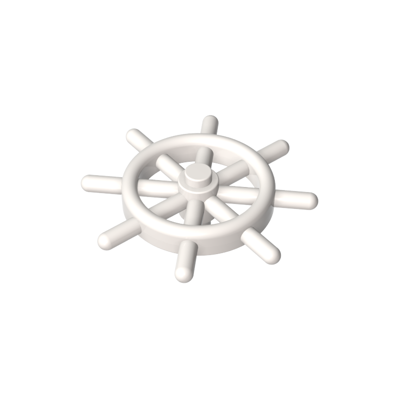GOBRICKS GDS-90008  Boat Ship's Wheel with Slotted Pin - YWOBB