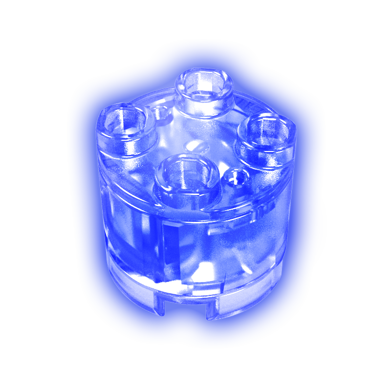 GOBRICKS GDS-F0409 Brick  Round 2 x 2 with Axle Hole - YWOBB