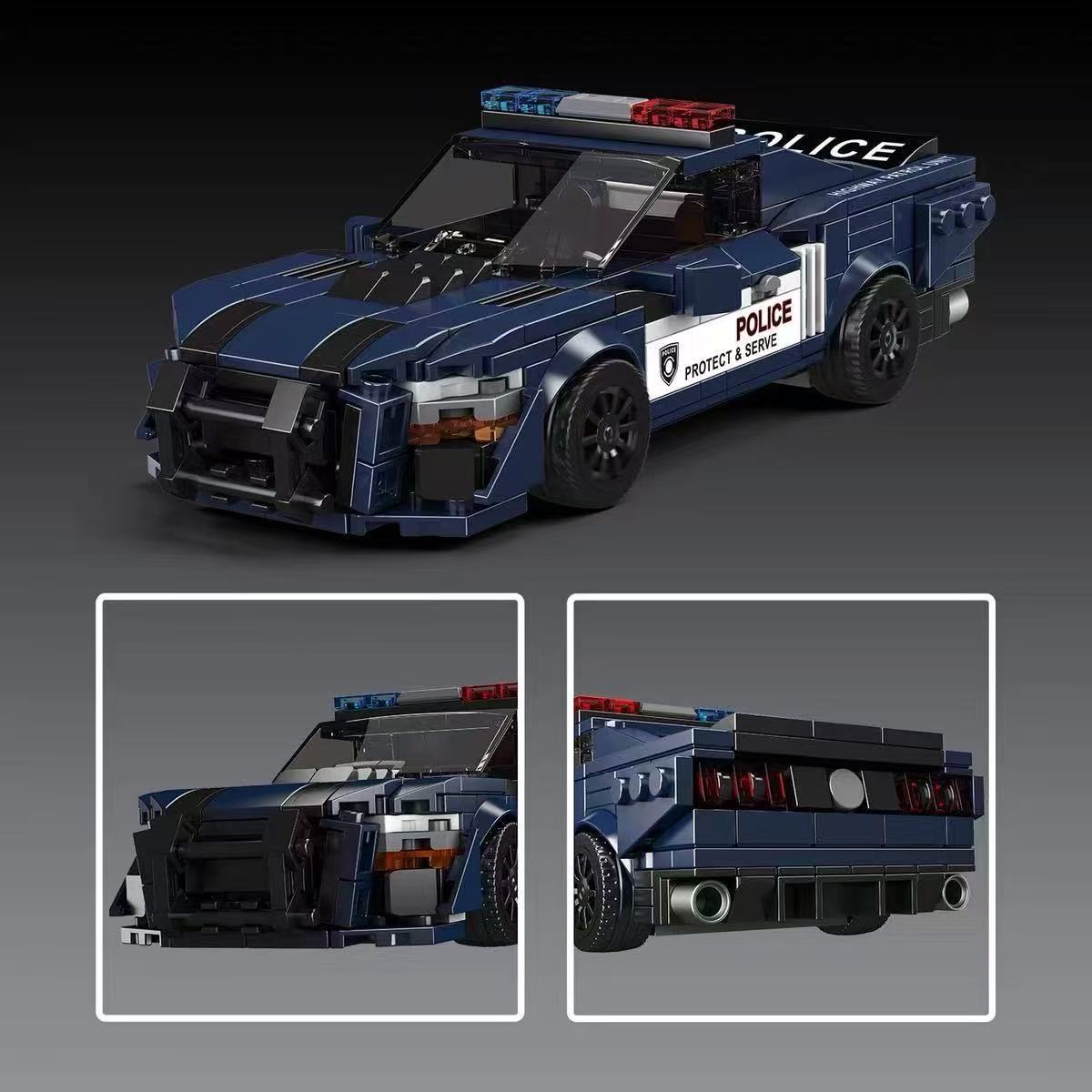 Mould King 27090 SHELBY GT500 Police Car - YWOBB