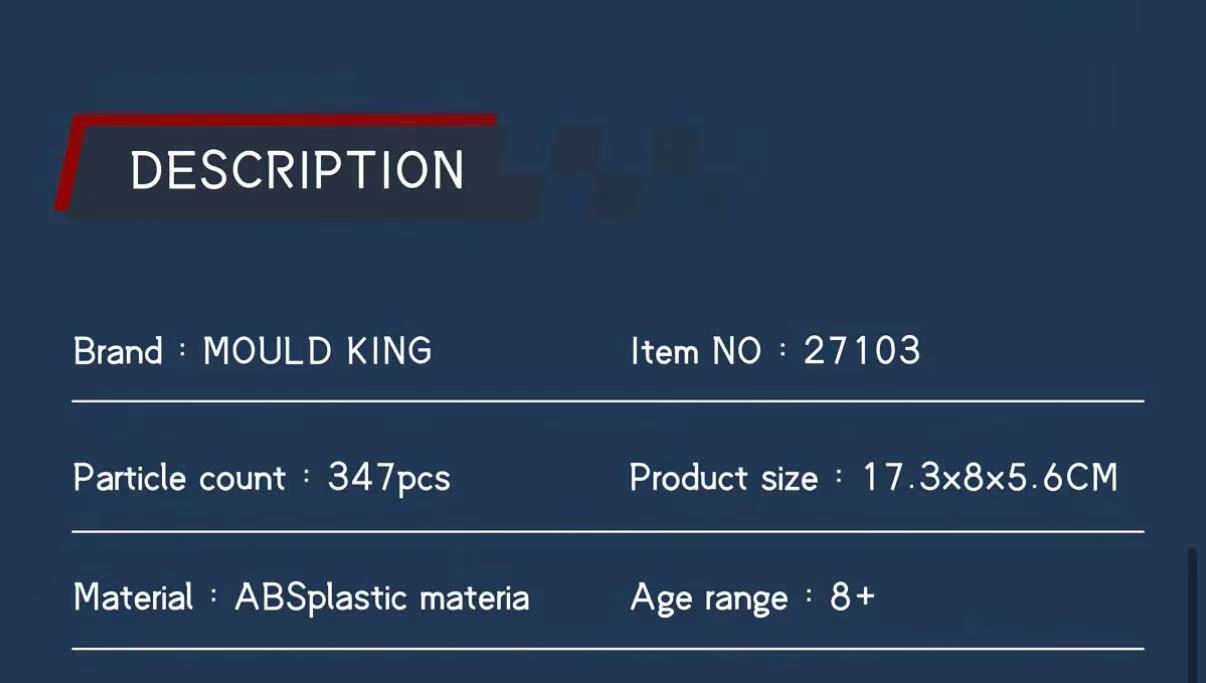 Mould King 27103 LeMans Endurance Racing Car - YWOBB