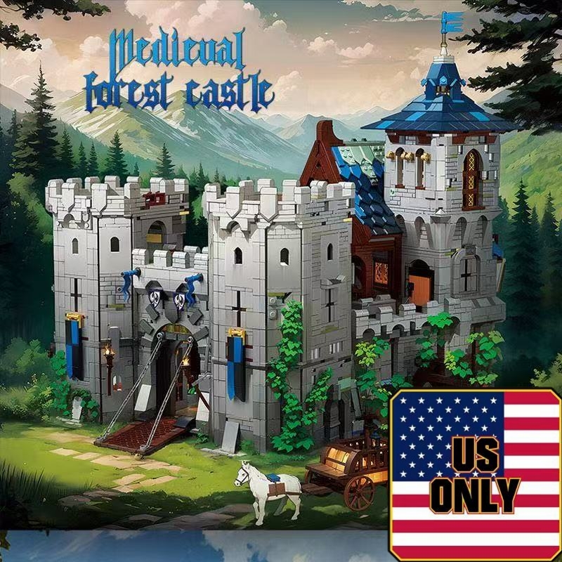 BAKA 33924 Medieval Forest Castle OVP US Warehouse Version - YWOBB