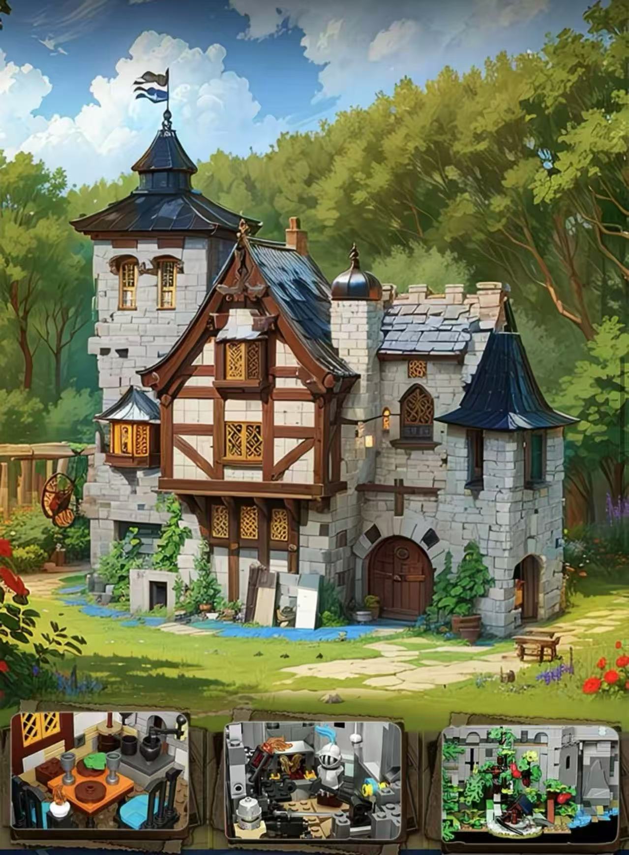 BAKA 33924 Medieval Forest Castle OVP EU Warehouse Version - YWOBB