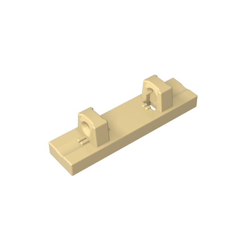 GOBRICKS GDS-1131 Hinge Tile 1 x 4 Locking Dual 1 Fingers on Top - YWOBB