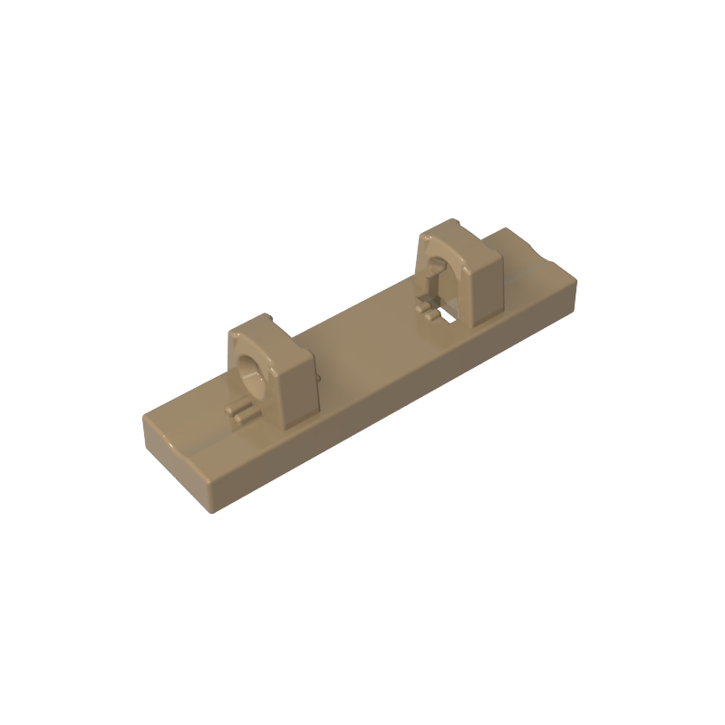 GOBRICKS GDS-1131 Hinge Tile 1 x 4 Locking Dual 1 Fingers on Top - YWOBB