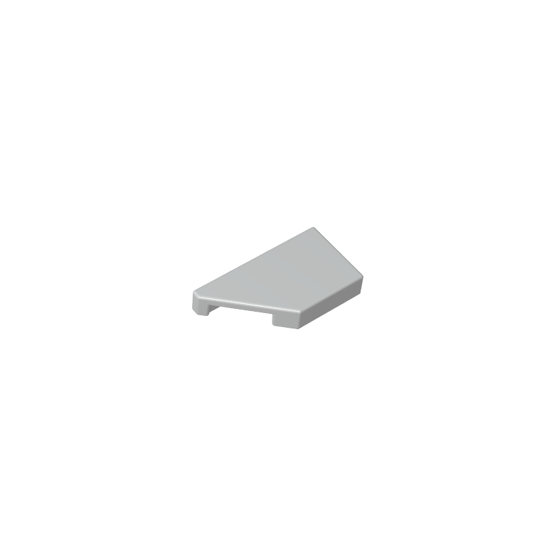 GOBRICKS GDS-90554 Tile Modified 1 x 2 Wedge Left - YWOBB