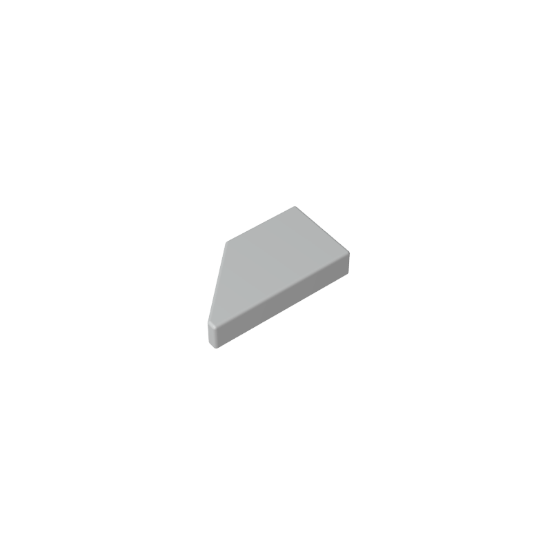 GOBRICKS GDS-90553 Tile Modified 1 x 2 Wedge Right - YWOBB