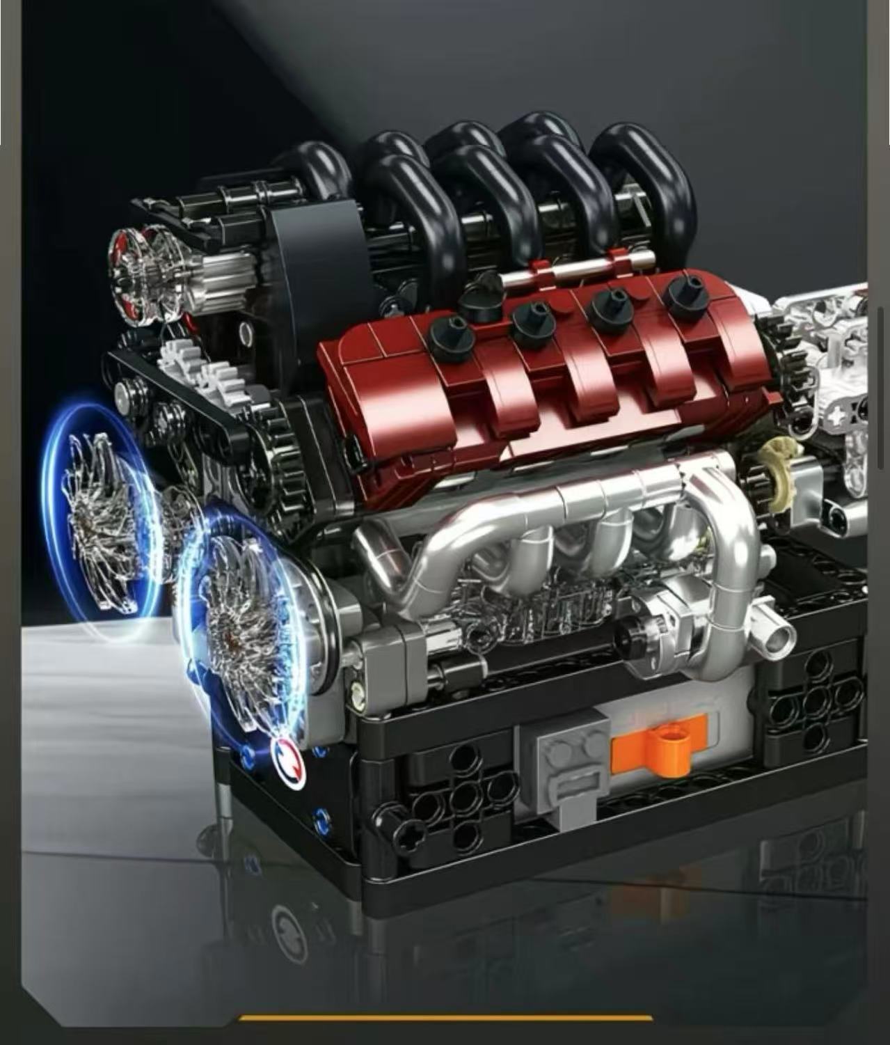 Mould King 10227 Maserati V8 Engine+Gearbox - YWOBB