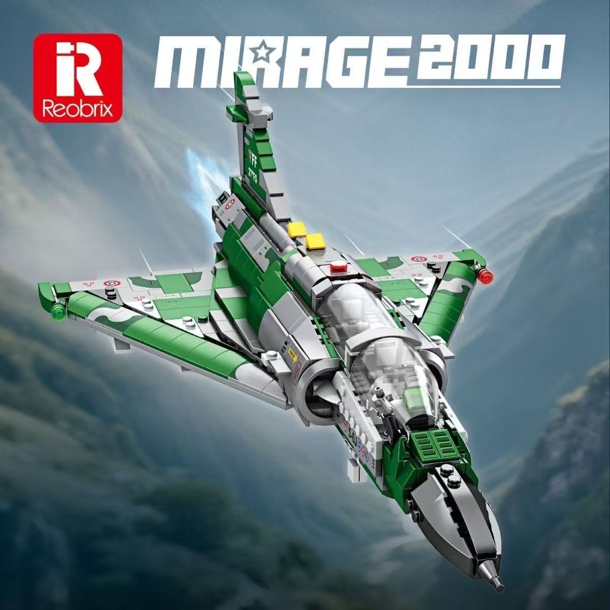Reobrix 33044 Mirage 2000 fighter jet - YWOBB