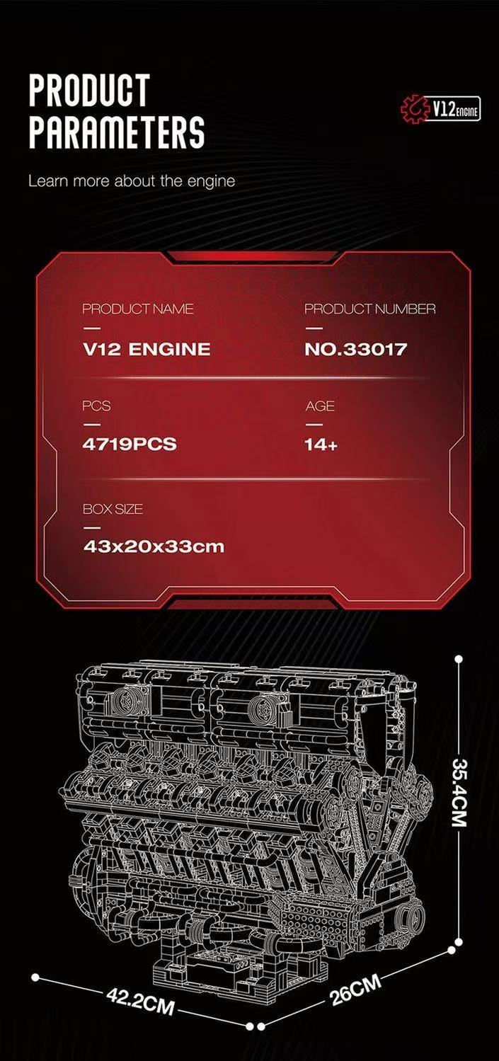 Reobrix 33017 V12 Engine - YWOBB